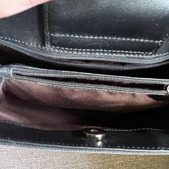 Coach Mercer Black Mini Bag in Leather and Nylon - Picture 7 of 9